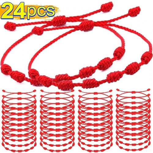 Lucky red string bracelet